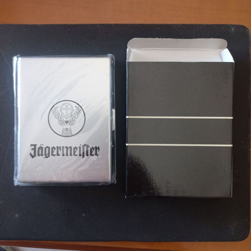 Jägermeister Metal Cigarette Case new