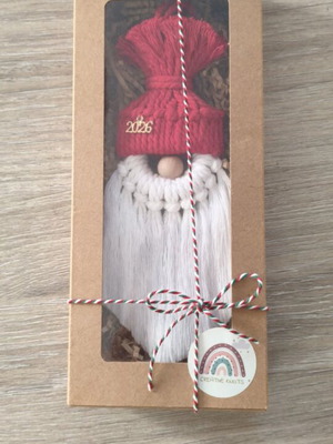 Macrame Santa Claus made to order from 100% cotton yarn