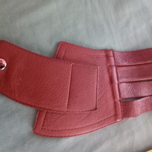 Set of 2 women's wide belts used, vintage corset style, brown