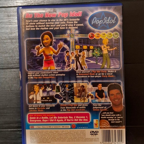 Pop Idol PS2 βιντεοπαιχνίδι μεταχειρισμένο, προσομοίωση