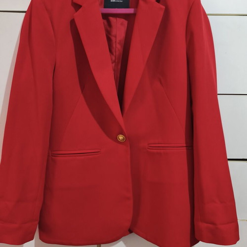 BSB Red Jacket Size 44 Like New With One Gold Button