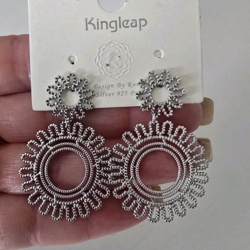Silver hanging earrings new