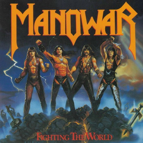 Manowar Fighting The World CD album repress near mint, heavy metal
