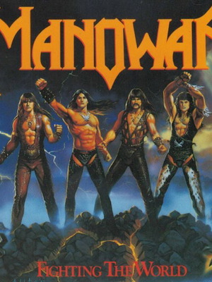 Manowar Fighting The World CD album repress near mint, heavy metal