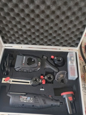 Parkside 12V cordless multi-tool with case and accessories