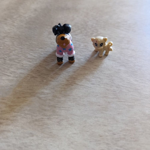 Chi Chi Love dog and Kinder lion used figures miniatures