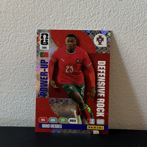 Nuno Mendes Power Up card Panini 2026 World Cup new