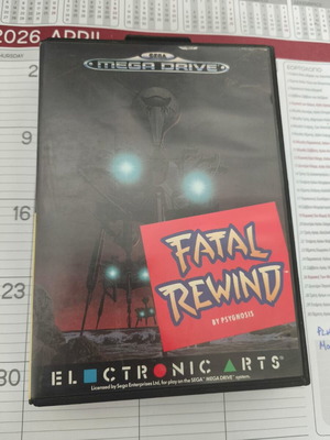 Fatal Rewind Sega Mega Drive used, collectible action game