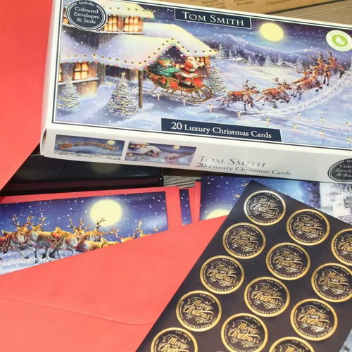 Christmas card set 3D with envelope 21x12 new