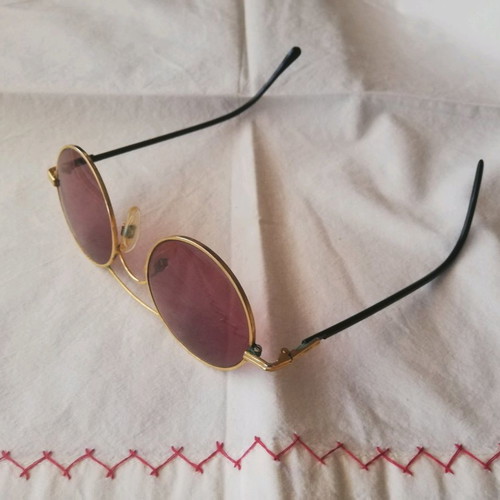 Marella sunglasses used, gold frame, brown-purple lenses