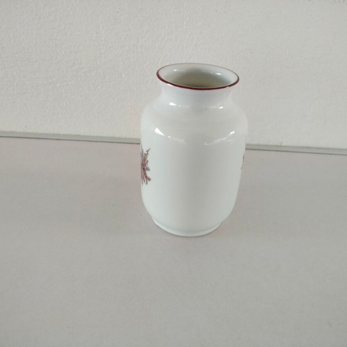 Small porcelain vase with flowers Creidlitz used, Bavaria