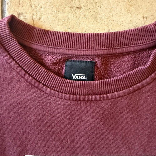Vans burgundy sweatshirt medium used