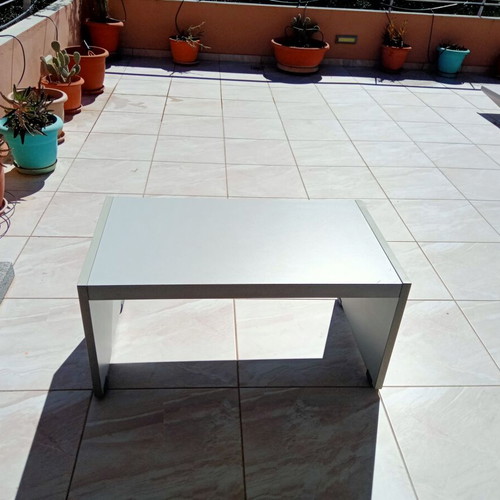 Gray open coffee table new for living room or professional space