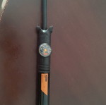 KTM hand bicycle pump, telescopic, aluminum, black with orange details