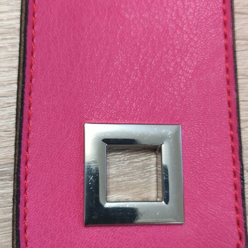 Leather closure Elegant bag with twist lock new