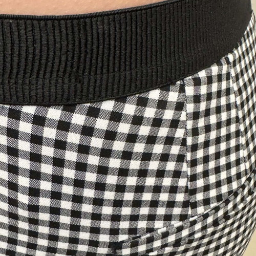 ZARA summer black and white checkered pants like new, size S