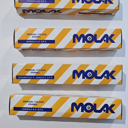 Molak Vintage Original Colour Enamel Paints set of 6 like new
