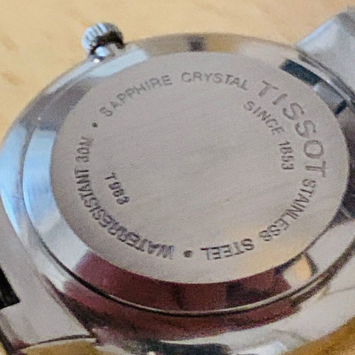 Tissot T983 unisex watch used, stainless steel, white dial