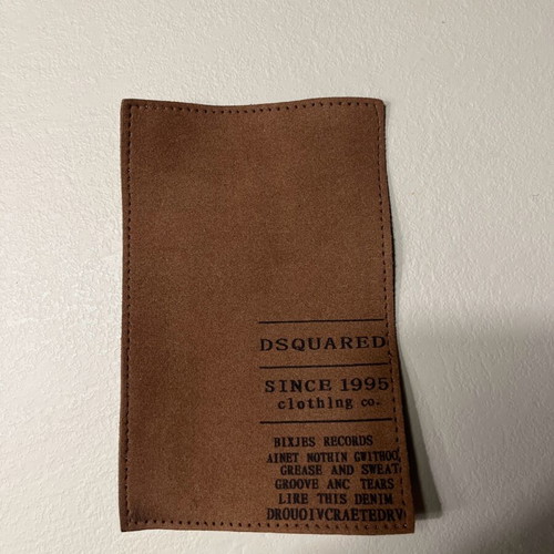 Dsquared patch used for clothing