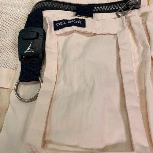 Nautica NS-83 Light Jacket Windbreaker, Cream and Blue, L/XL