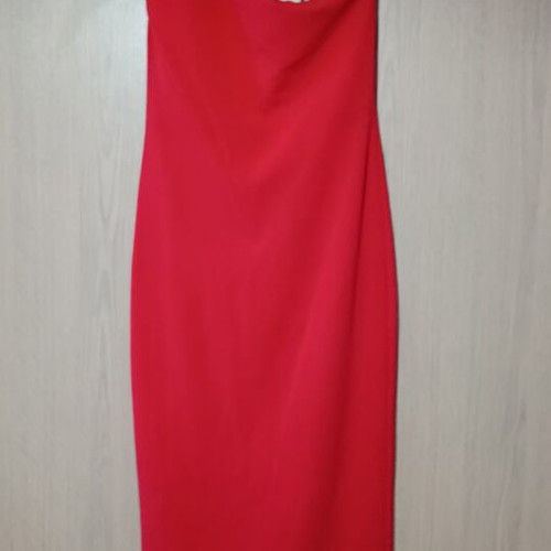 Dress new, elegant red for evening, wedding or baptism