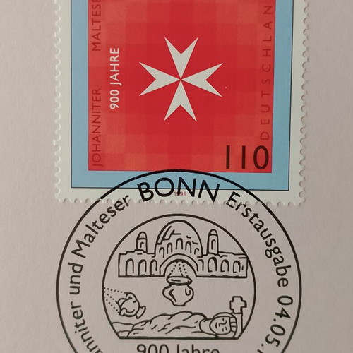 1999 German stamp with Bonn first day cover, mint condition