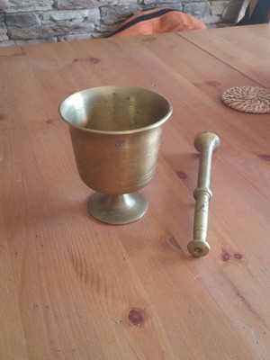 Γουδή μπρούτζινο vintage μεταχειρισμένο