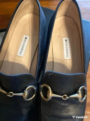 Kalogirou shoes size 37 blue used, like new