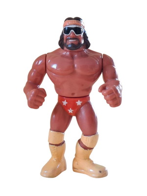 Hasbro WWF Macho Man Randy Savage vintage action figure, functional