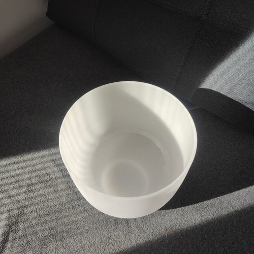 MEINL Sonic Energy Crystal Singing Bowl 8" Heart Chakra quartz like new