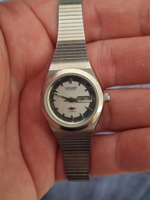 Citizen automatic women's watch used, vintage, white