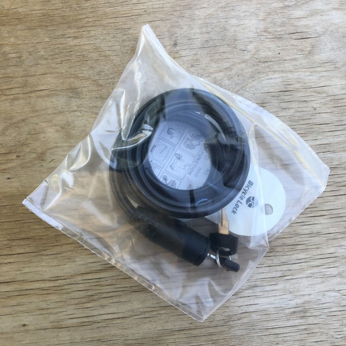 Bicycle lock black color with key new, best quality