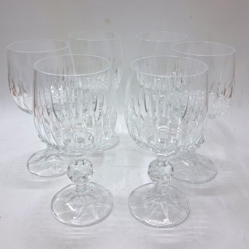 Bohemia Vintage Crystal Wine Glasses set of 6 like new