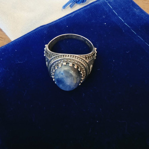 Men's Silver Ring 925 with Natural Pietersite, Handmade, New
