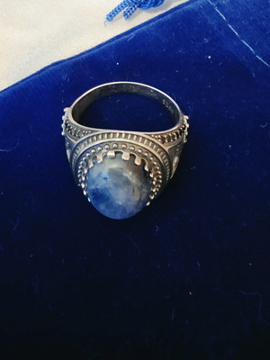 Men's Silver Ring 925 with Natural Pietersite, Handmade, New