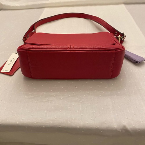 Carpisa red leather shoulder bag new