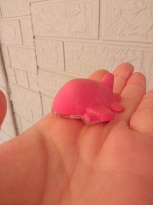 Pink airplane toy figure used
