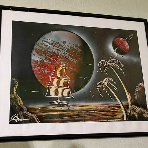 Handmade painting like new with spray