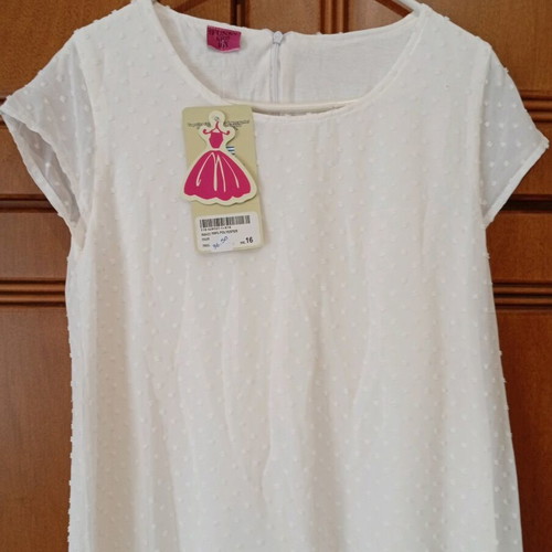 Girls' dress For Funky Kids new, size 16 years, white
