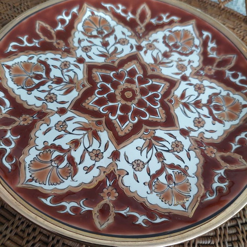 Lindos Keramik handmade ceramic decorative plate 21 cm