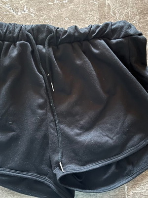 Shein black shorts like new with elastic waist and drawstring
