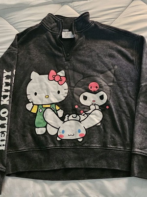 Hello Kitty kids' sweatshirt Primark like new, black and grey, size 158 cm