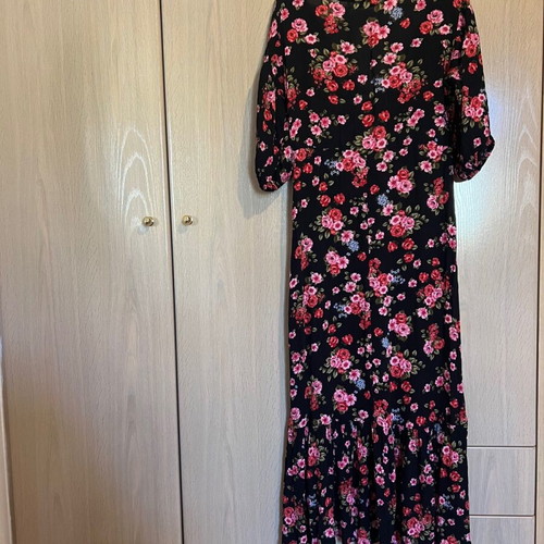 Floral dress long Stradivarius like new, size S