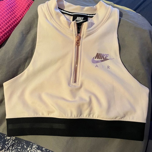 Nike Air Tank Top small like new, beige with gold swoosh
