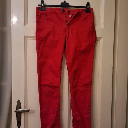Calliope red elastic high-waisted skinny fit jeans size M