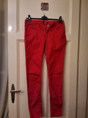 Calliope red elastic high-waisted skinny fit jeans size M