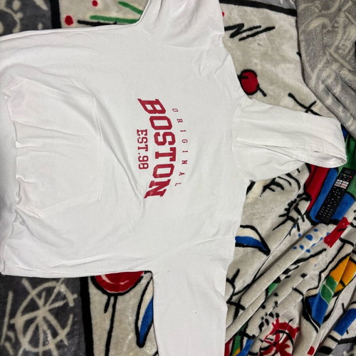 Boston hoodie sweatshirt like new, white size M
