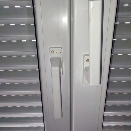 Energy-efficient balcony doors like new, 4 pieces, double glazing