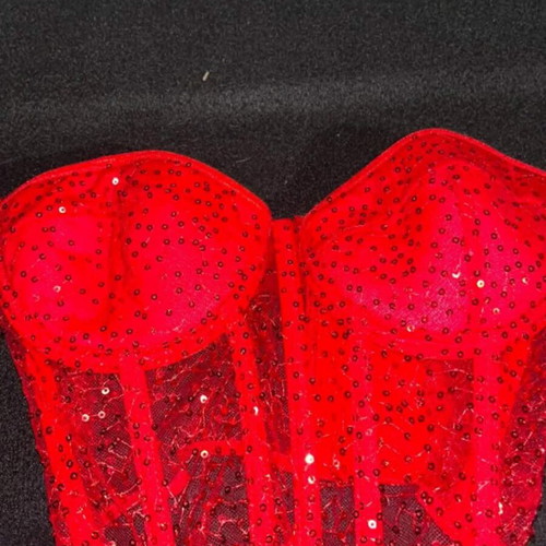 Topaki women's red top like new, size S