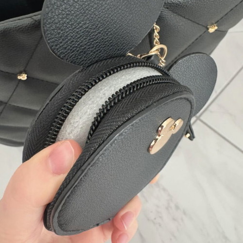 Primark Disney Mickey Mouse shoulder bag used, black quilted